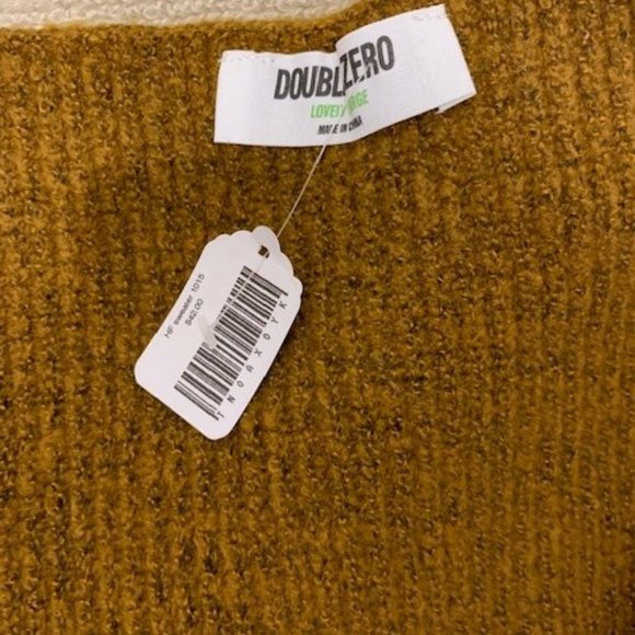 NWT Double Zero Brand Crop Tie Short Cardigan Sweater - Rich Caramel Color NEW! - Picture 6 of 8